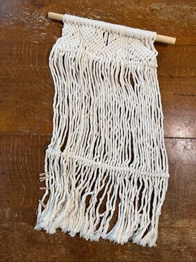 Boho Macramé Wall Hanging for pictures in Natural Cotton